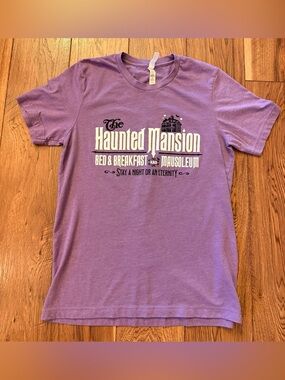 Bella Canvas Purple "Haunted Mansion" Short Sleeve Tee